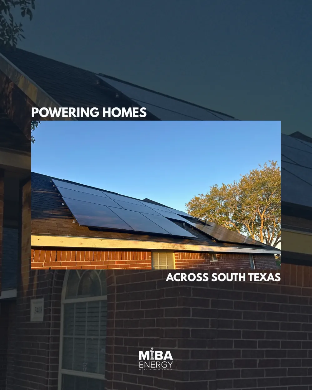 Residential rooftop solar installation by MIBA Energy in Pharr, TX